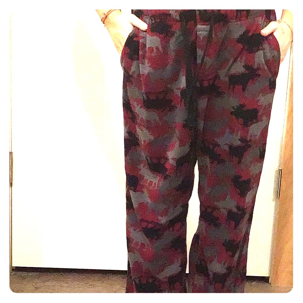 Fleece Moose Pajama Pants